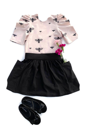 Top/Leotard in Pink Bee